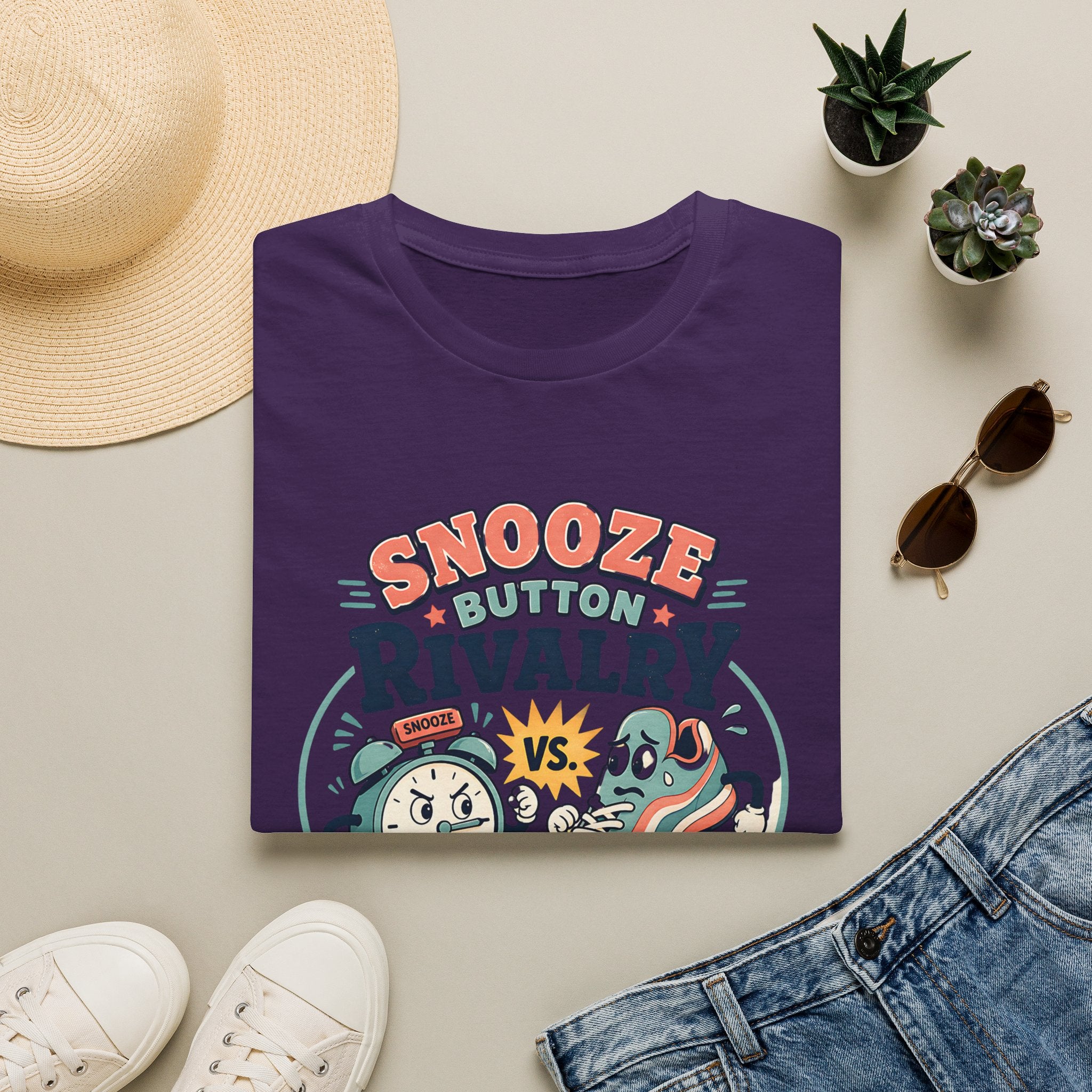 Snooze Button Rivalry T-shirt