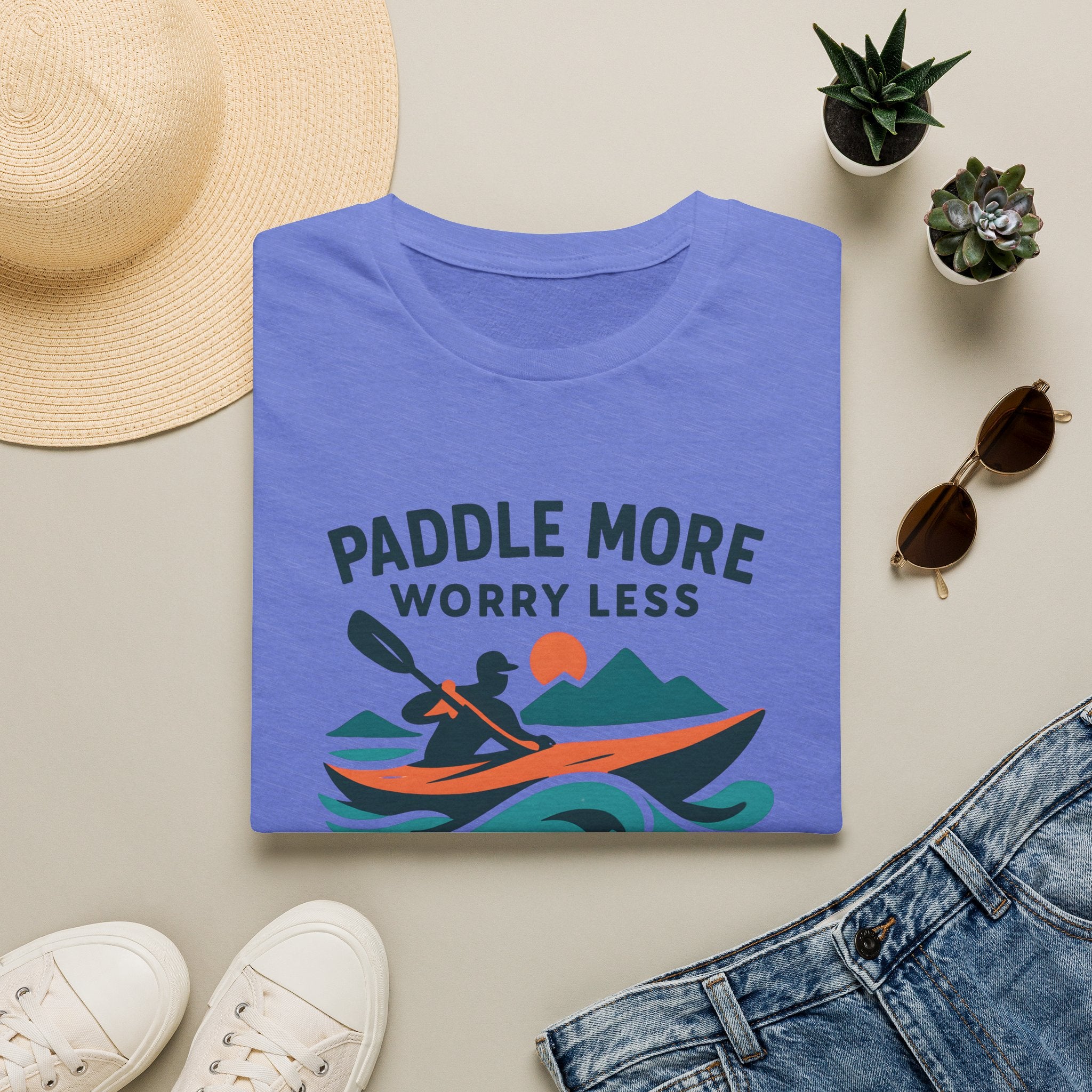Paddle More Worry Less T-Shirt