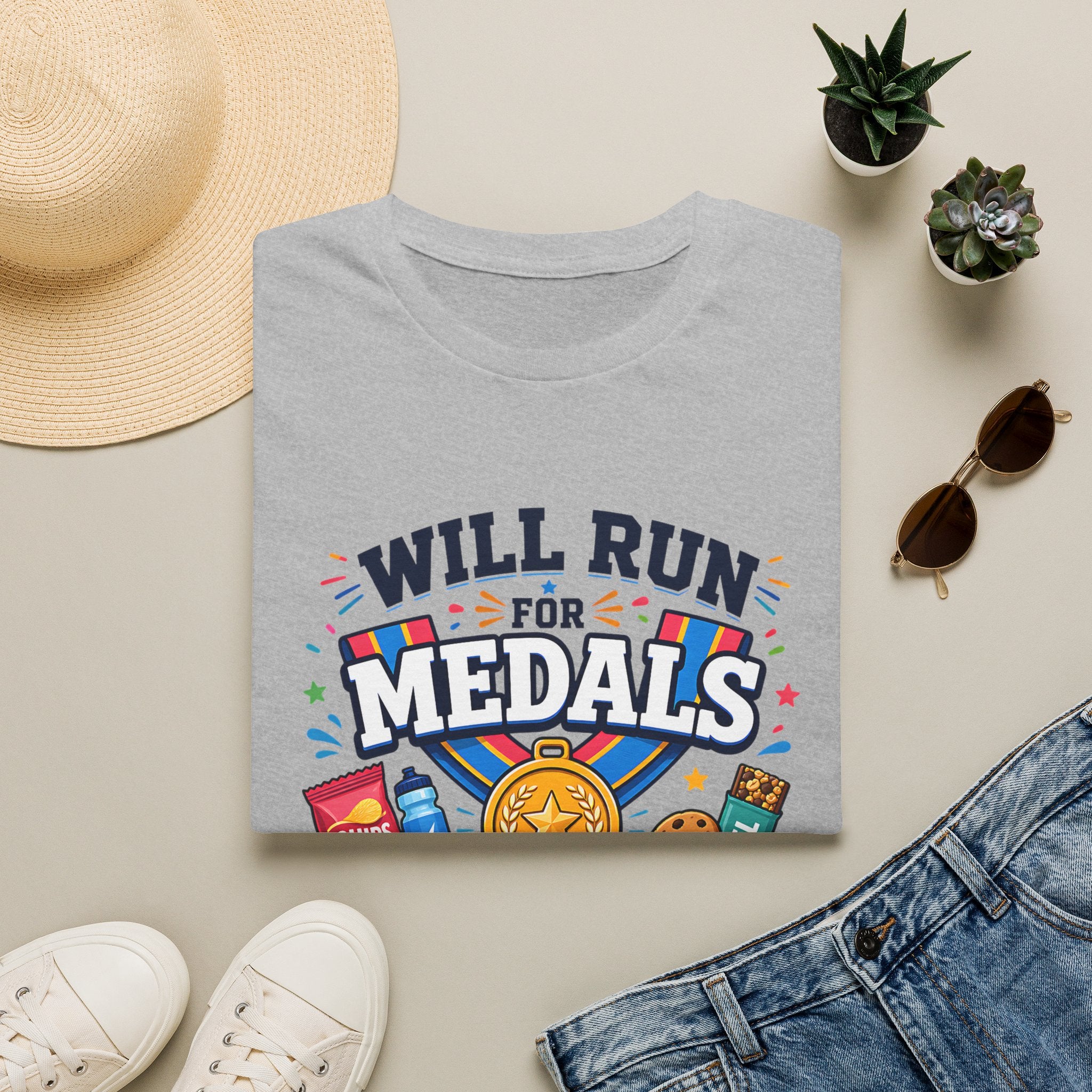 Will Run for Medals T‑Shirt