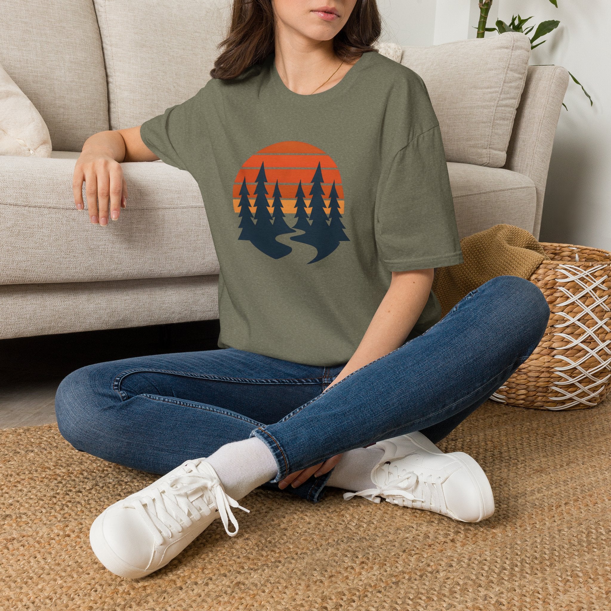 Sunset forest silhouettes T-Shirt