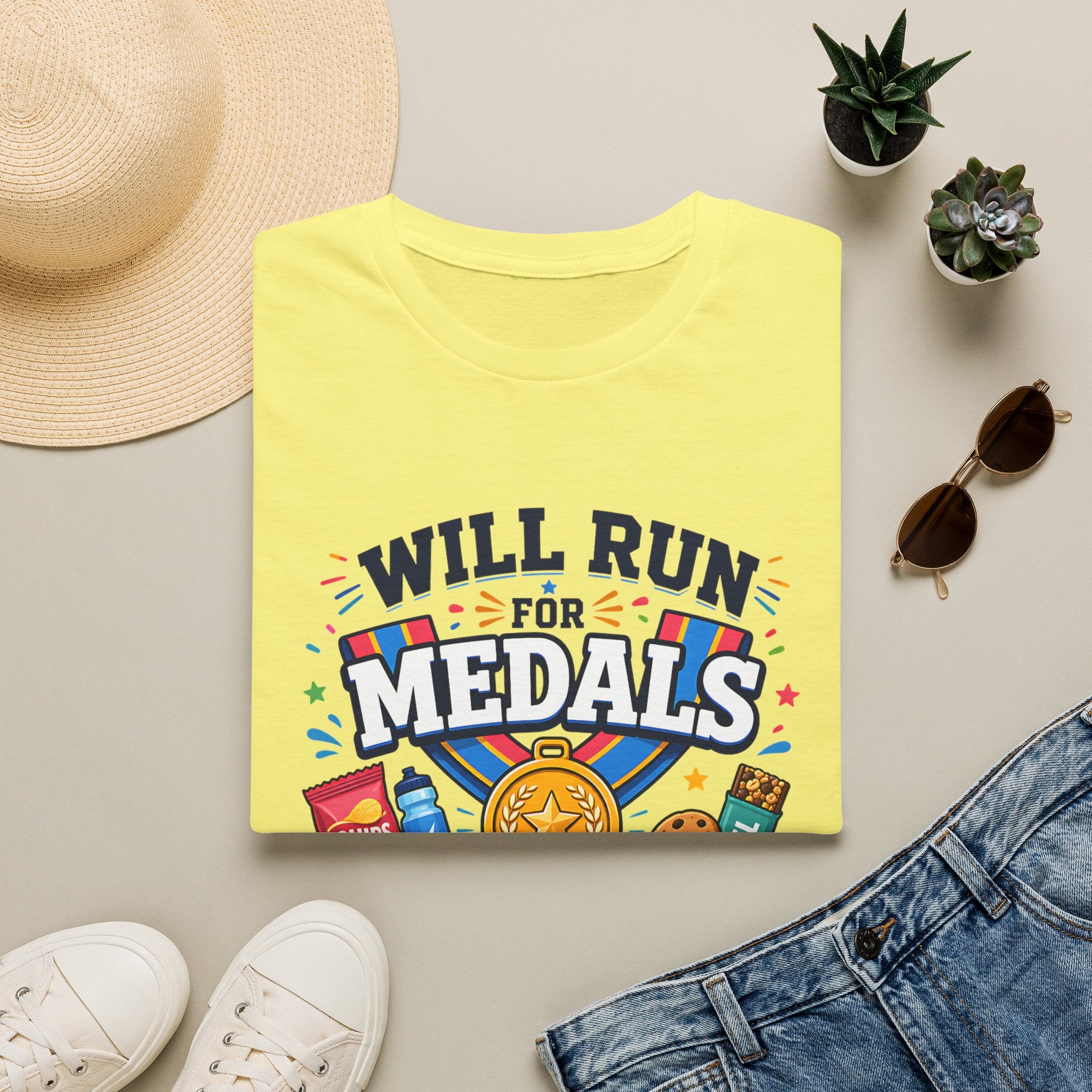 Will Run for Medals T‑Shirt
