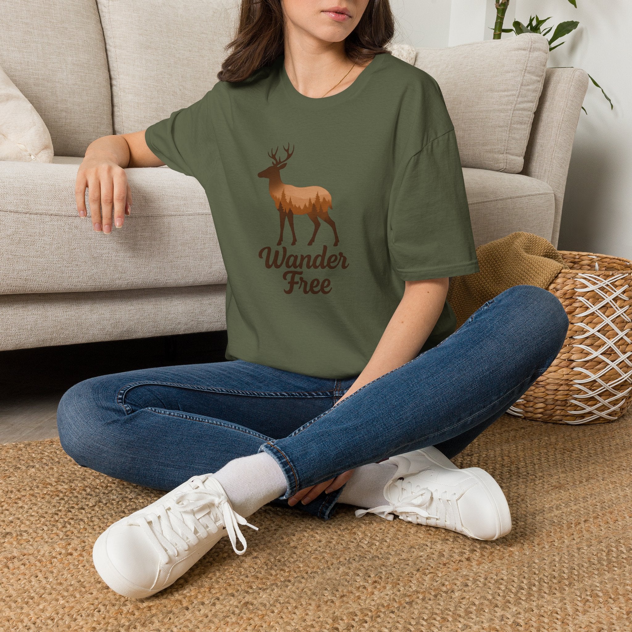 Moose Forest Silhouette T-Shirt