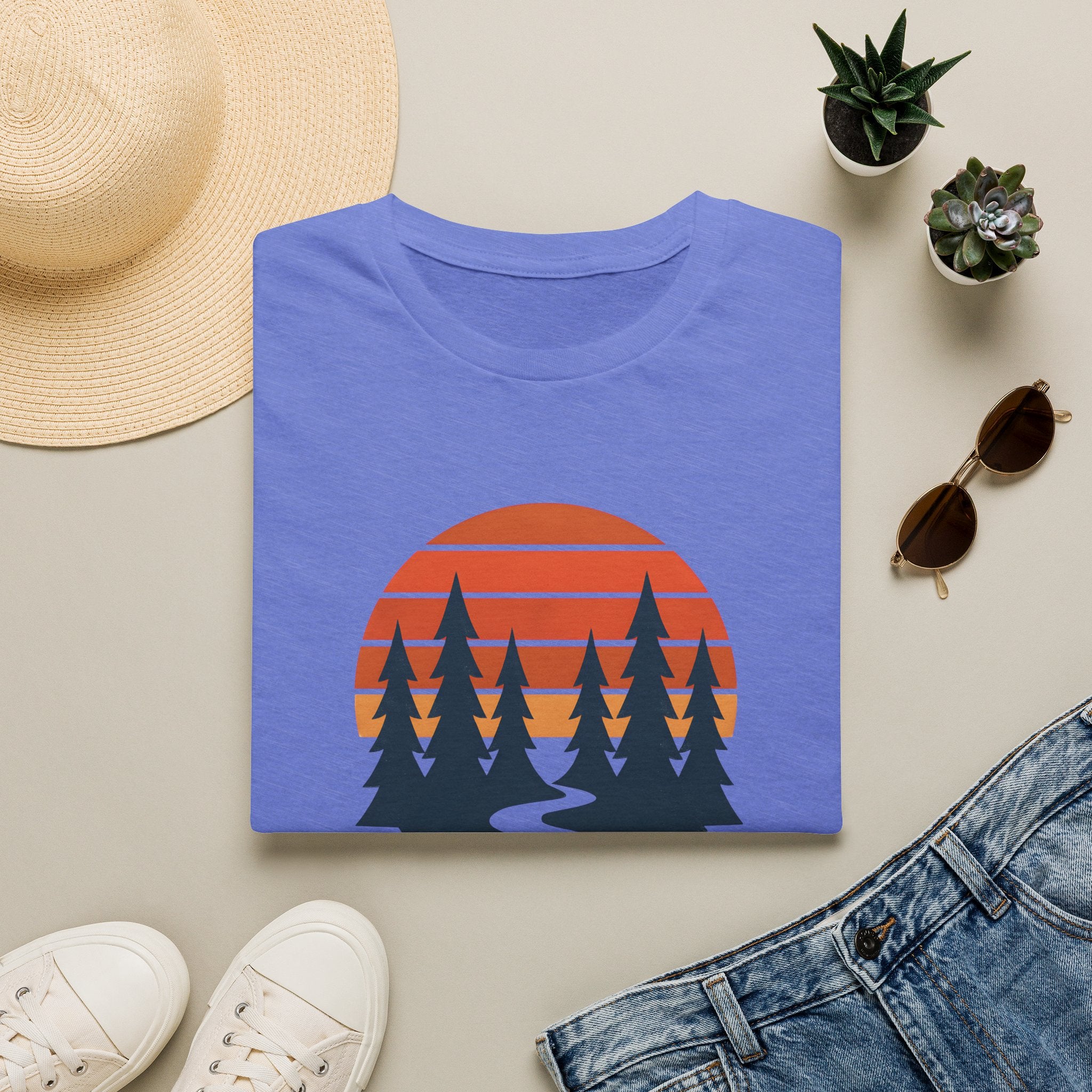 Sunset forest silhouettes T-Shirt