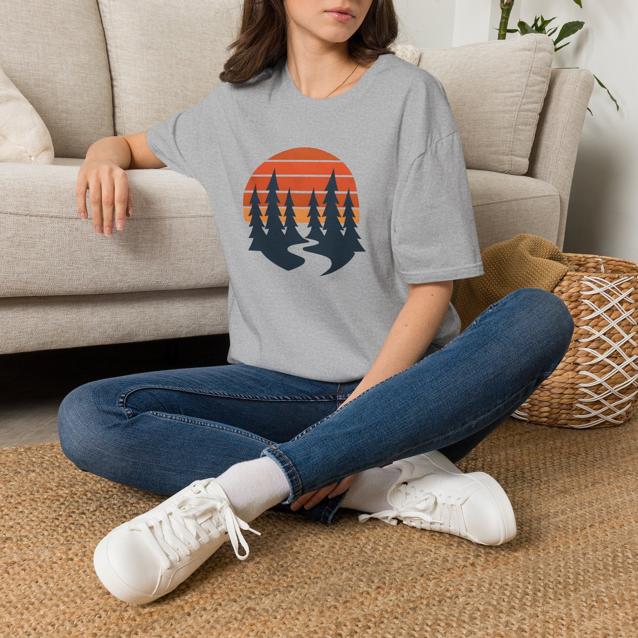Sunset forest silhouettes T-Shirt