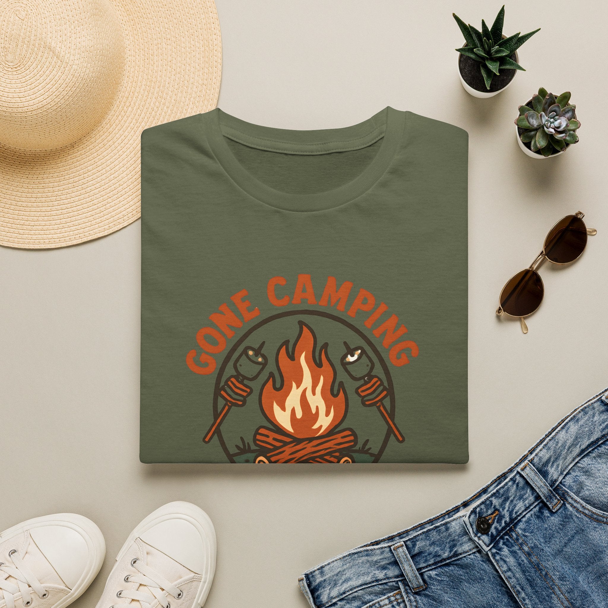 Gone Camping Campfire T-Shirt