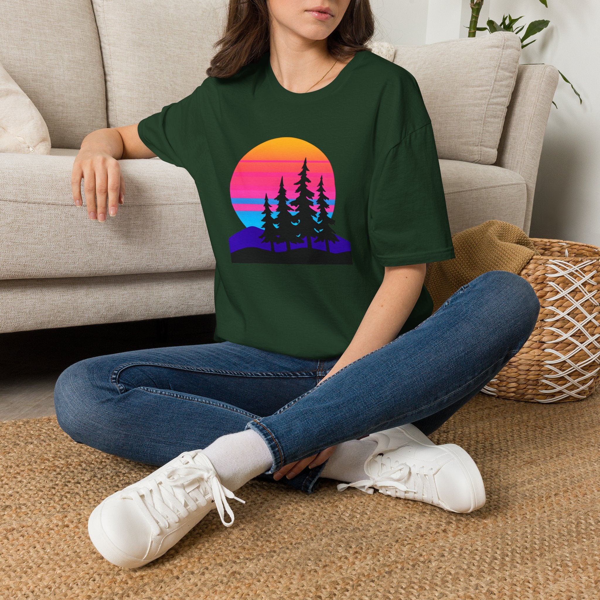 Sunset Pine Silhouettes T-Shirt